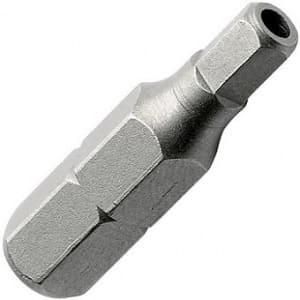 Бита антивандальная HEX Pin с отверстием 9119 Elnar, хромованадиевая сталь - фото